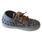 Taş Süslemeli Açık Mavi Kız Çocuk Ayakkabı