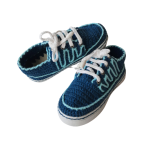 Bağcıklı Mavi Renkli Çocuk Ayakkabı
