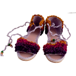 Yazlık Örgü Renkli Kadın Ayakkabısı