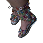 Renkli Halkalı Kadın Ayakkabısı  